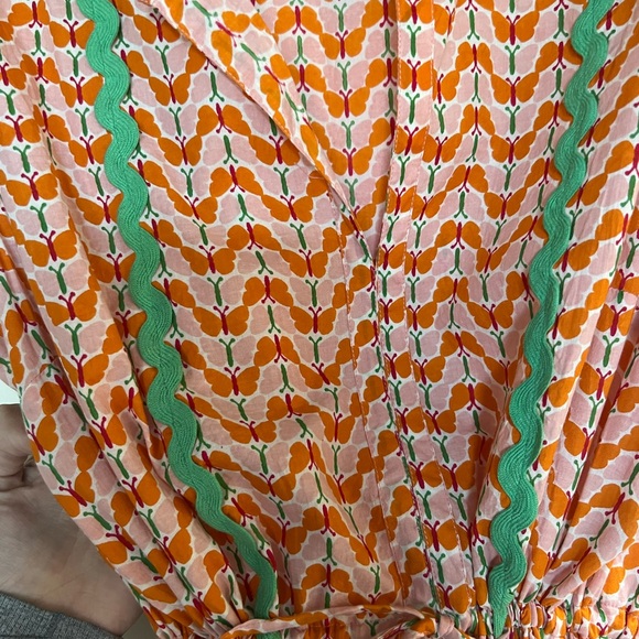 Olivia James Delia Dress, Pink Flutter (Monkees) Size Medium - Picture 4 of 9